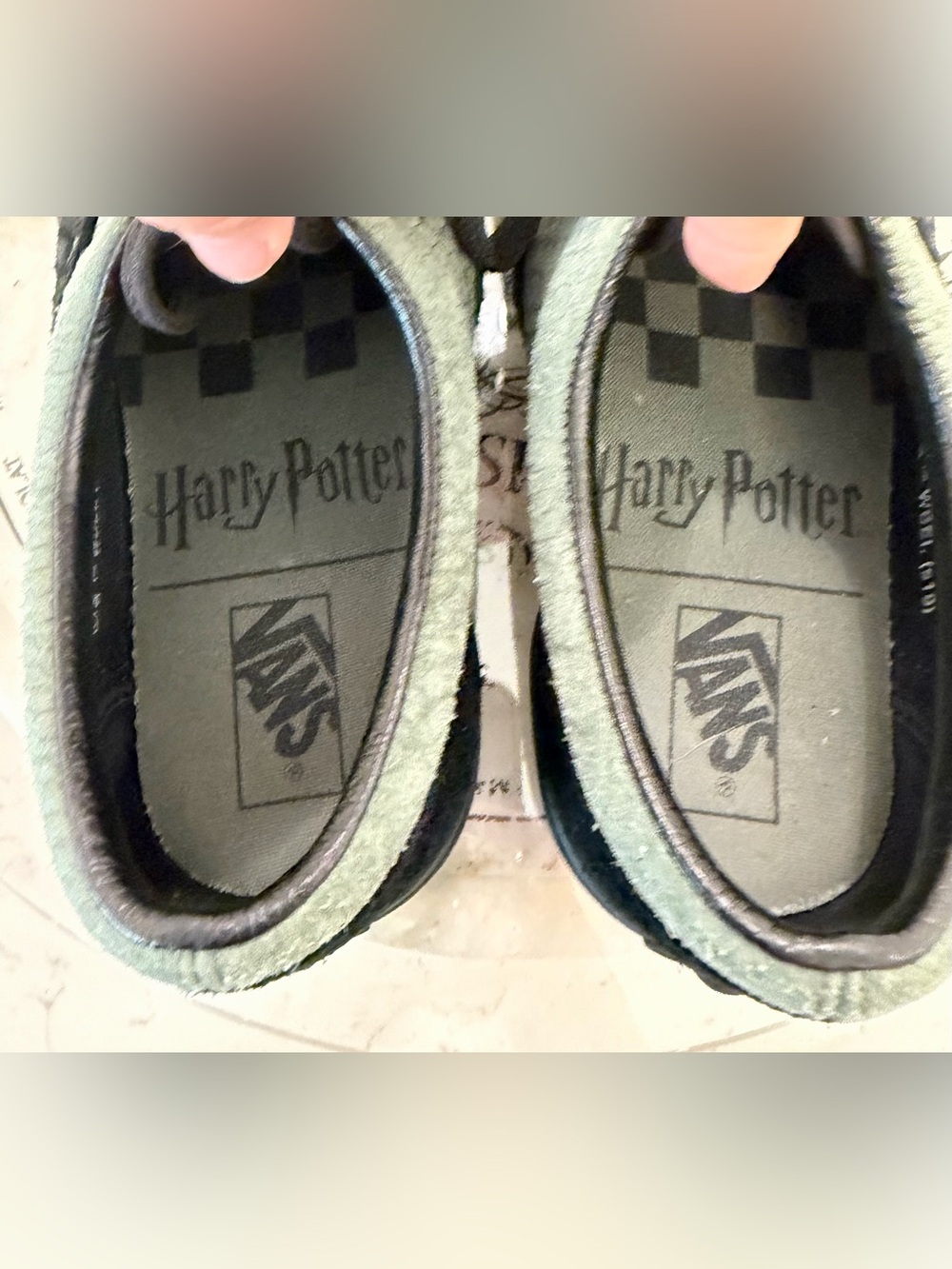 Vans x Harry Potter Slytherin Snake Texture Era Sneakers Women’s 7 Men’s 5.5 - Picture 6 of 9
